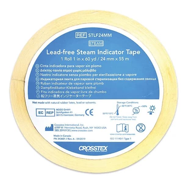 Steam Indicator Tape 1" (Case of 18 Rolls) - C1127