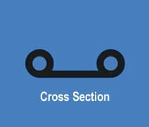 STERIS R003000-335 Silicone Double Bulb Profile Gasket (Sold per foot) - 4507