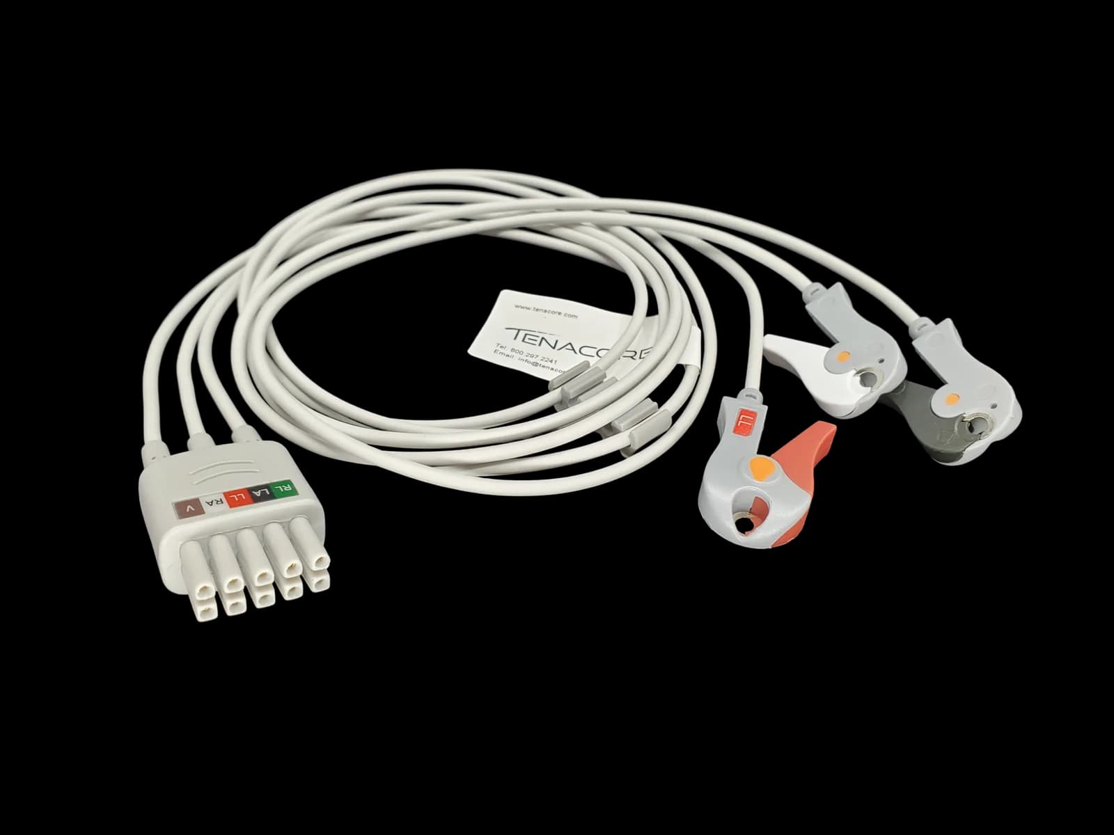 Datascope 0012-00-1514-05/00 3 ECG Lead Wires 3 ft Cable Grabber