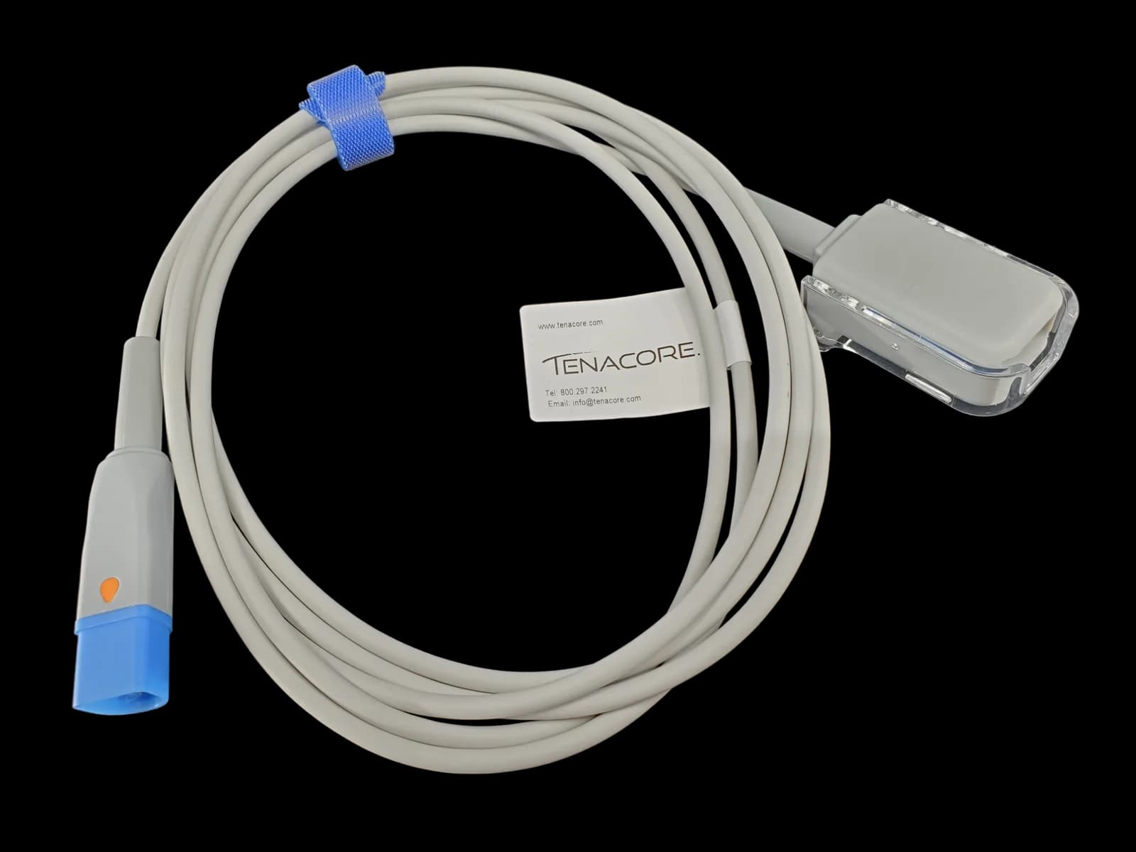 Philips FAST M1943AL SpO2 Extension Adapter 10 ft Cable D Connect 8 Pin to DB9 9 Pin Connector