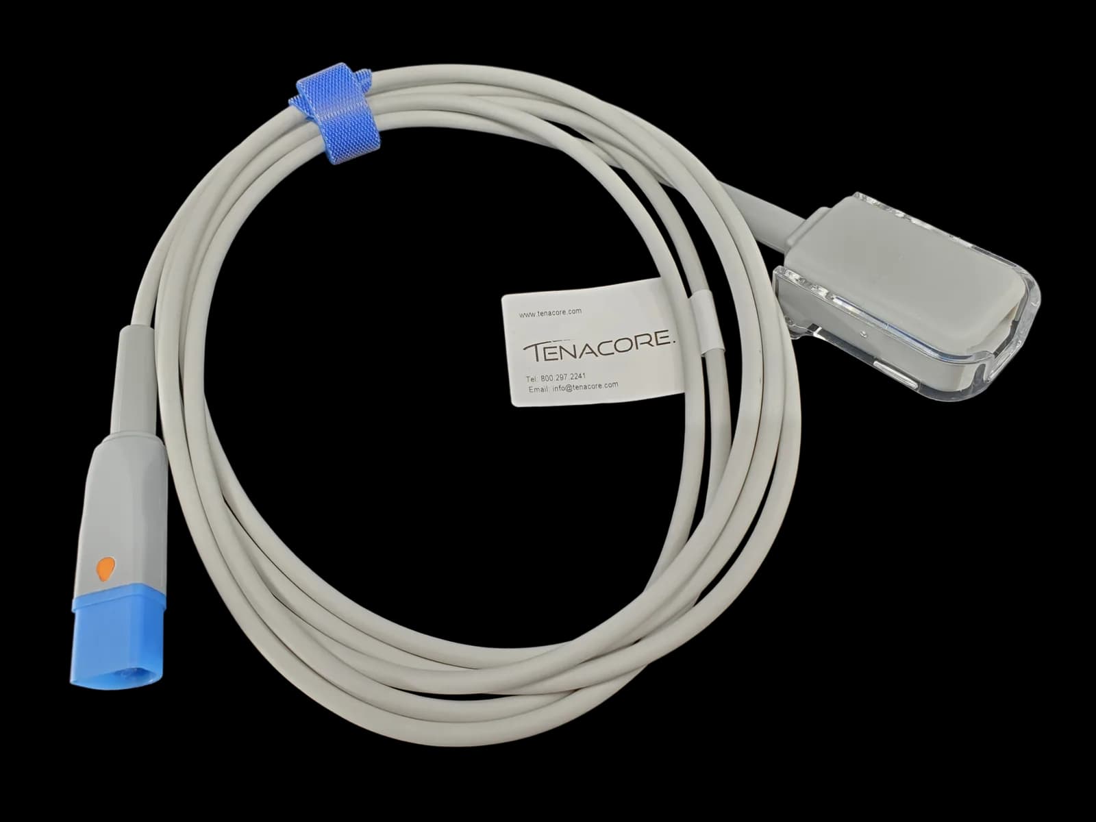 Philips FAST M1943AL SpO2 Extension Adapter 10 ft Cable D Connect 8 Pin to DB9 9 Pin Connector