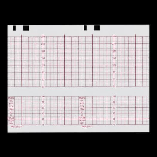 7265114 Fan Fold Paper for M1350A Fetal Monitor (7625114)