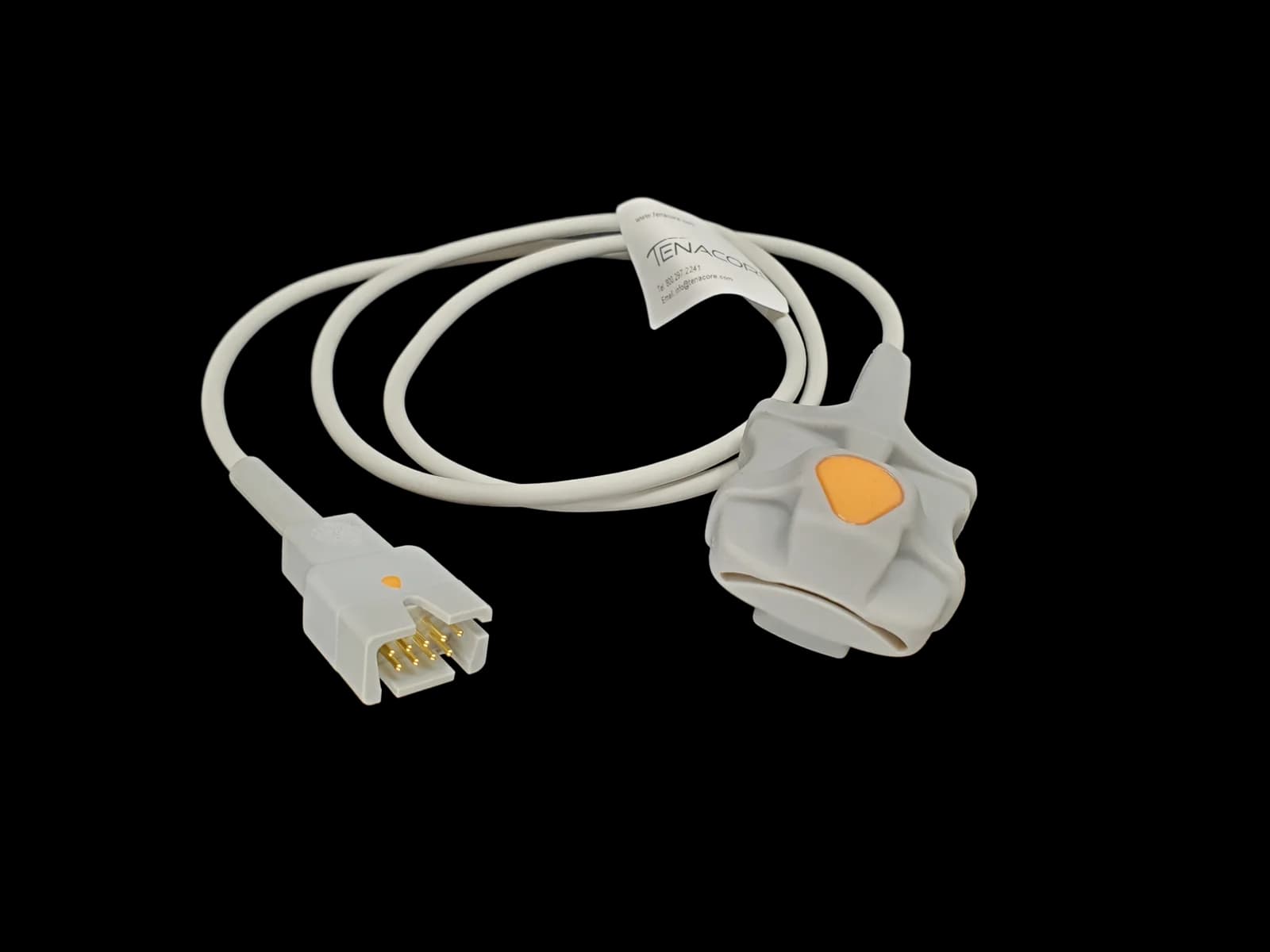 Masimo SET 2653 Adult Soft Shell Finger SpO2 Sensor LNCS 9 Pin 3.25 ft Cable