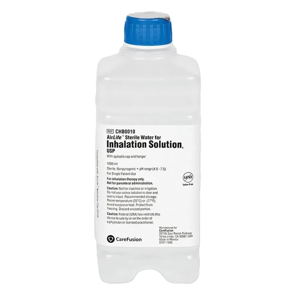 AirLife Sterile Water in Hanging Bottle 1000mL CHB0010 - Vyaire - New