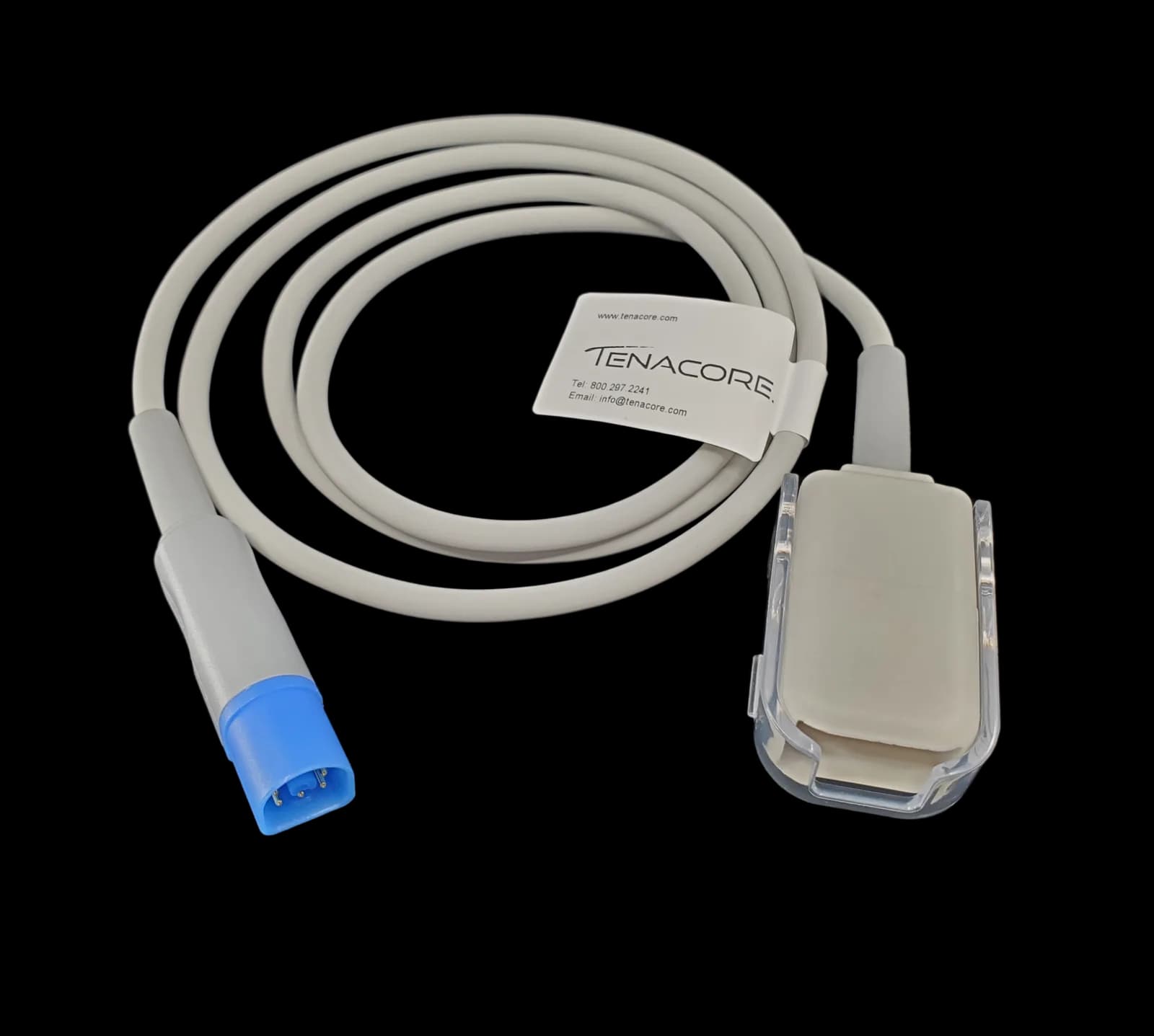 Philips FAST M1943A SpO2 Extension Adapter 3.5 ft Cable D Connect 8 Pin to DB9 9 Pin Connector