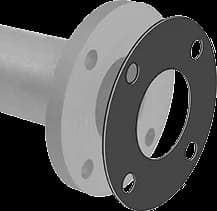 WASHER SOLUTIONS WS10883 Pipe Gasket 4 Hole 1/8 thick - 10883