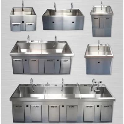 Stainless Steel Surgical Scrub Sinks