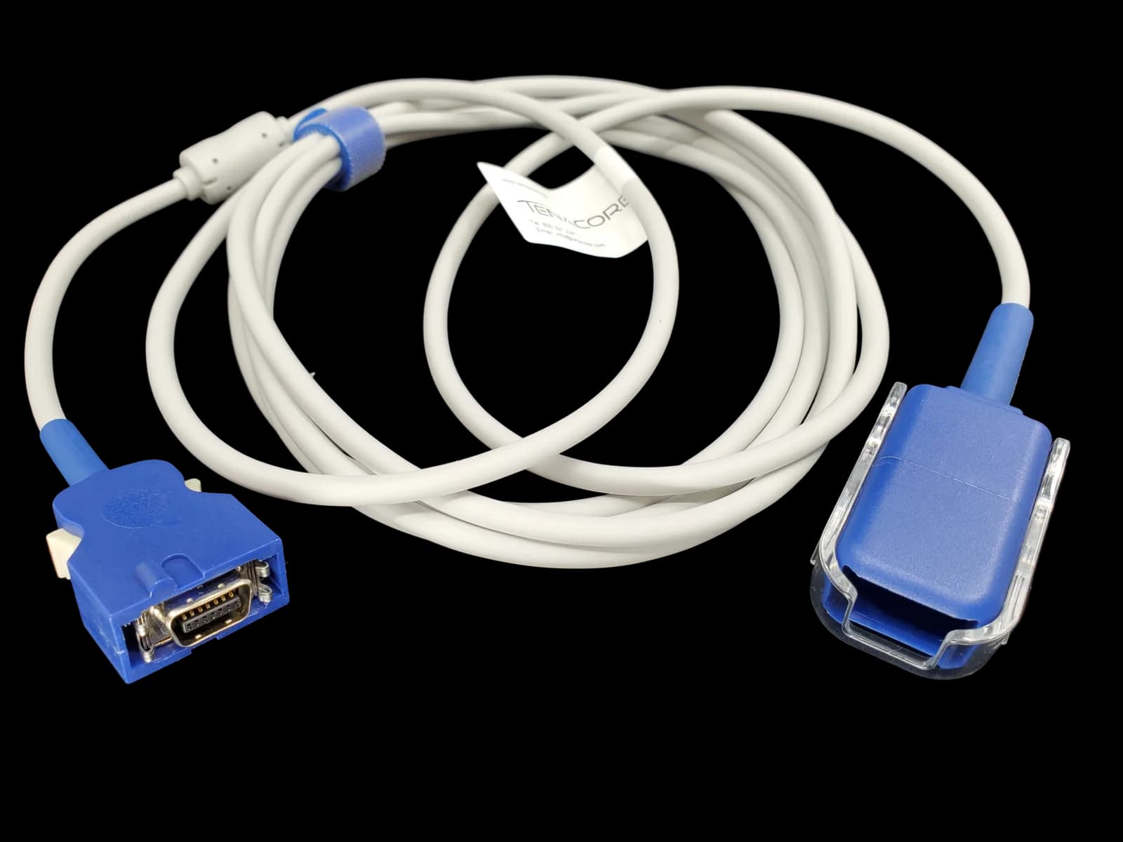 Nellcor OxiMax DOC-10 SpO2 Extension Adapter 10 ft Cable 3M 14 Pin to DB9 9 Pin Connector