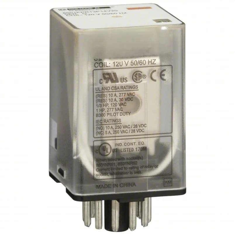 WASHER SOLUTIONS WS5445 Relay 3PDT 11 Pin 120 VAC - 5445