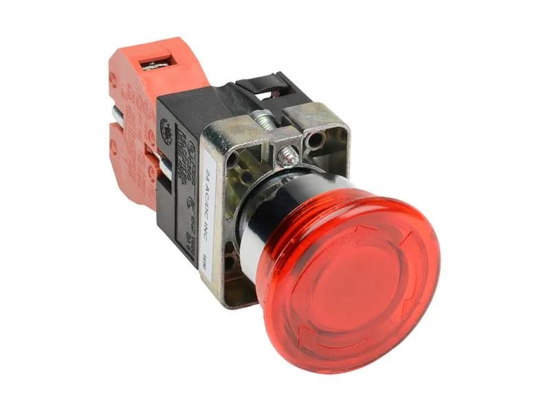 WASHER SOLUTIONS WS9947 Push Button LED 24VDC NC 22MM - 9947