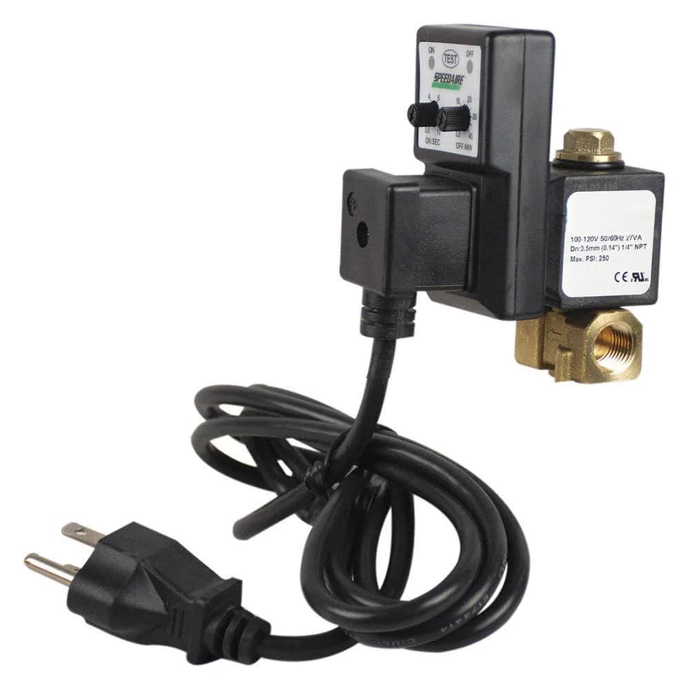 WASHER SOLUTIONS WS10460 Electric Auto Drain Valve - 1/4" NPT - 100-120V - 10460