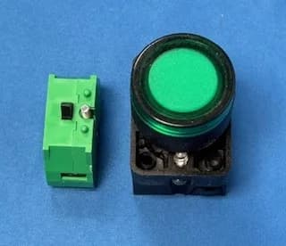 WASHER SOLUTIONS WS9946 Start Button 22mm LED 1 N.O. 24 VDC - 9946