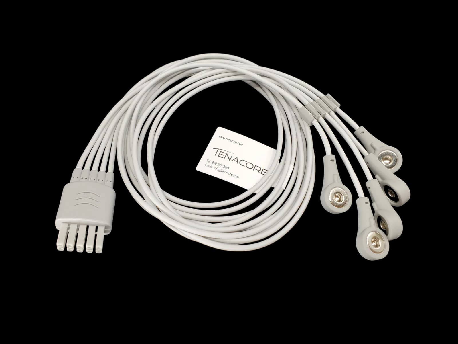 Datascope 0012-00-1503-02 5 ECG Lead Wires 3 ft Cable Snap