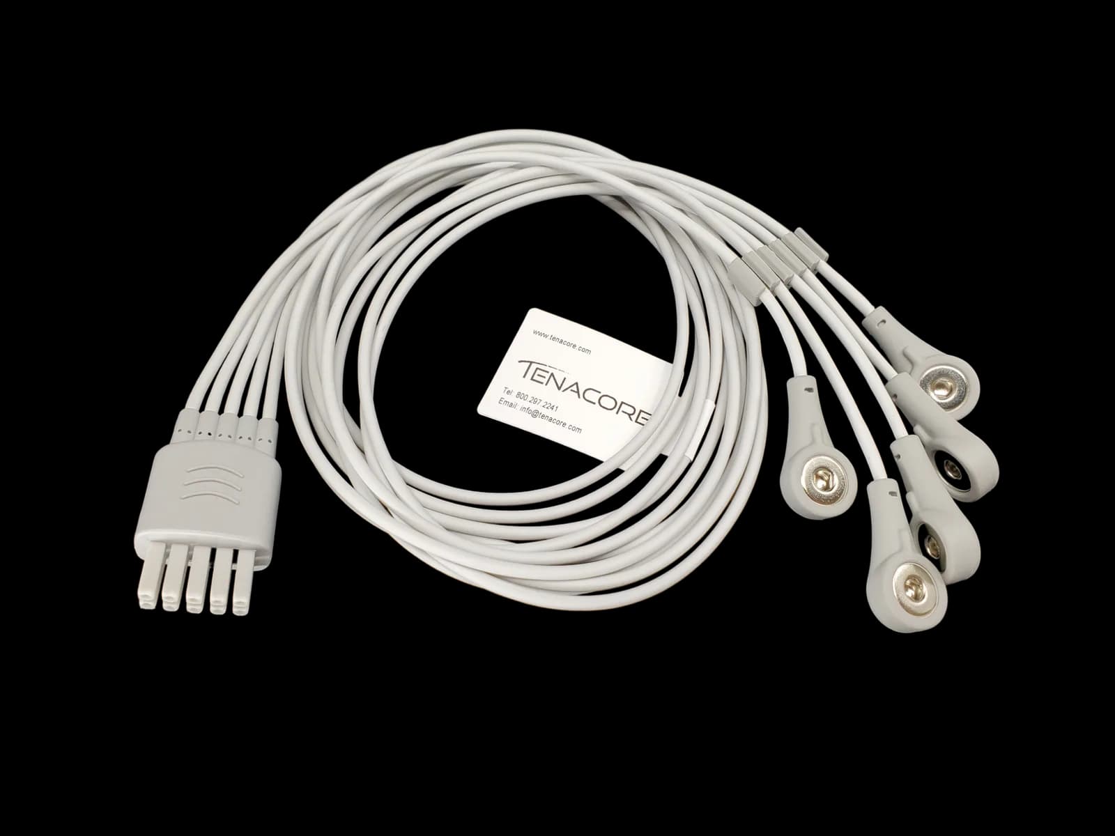 Datascope 0012-00-1503-02 5 ECG Lead Wires 3 ft Cable Snap