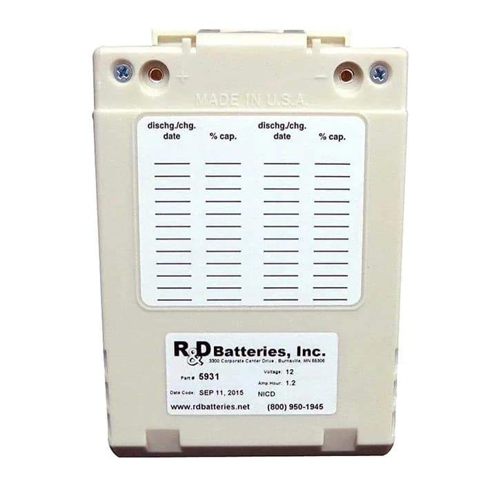 Recertified Lifepak 12 FP2 Fastpak NiCd Battery