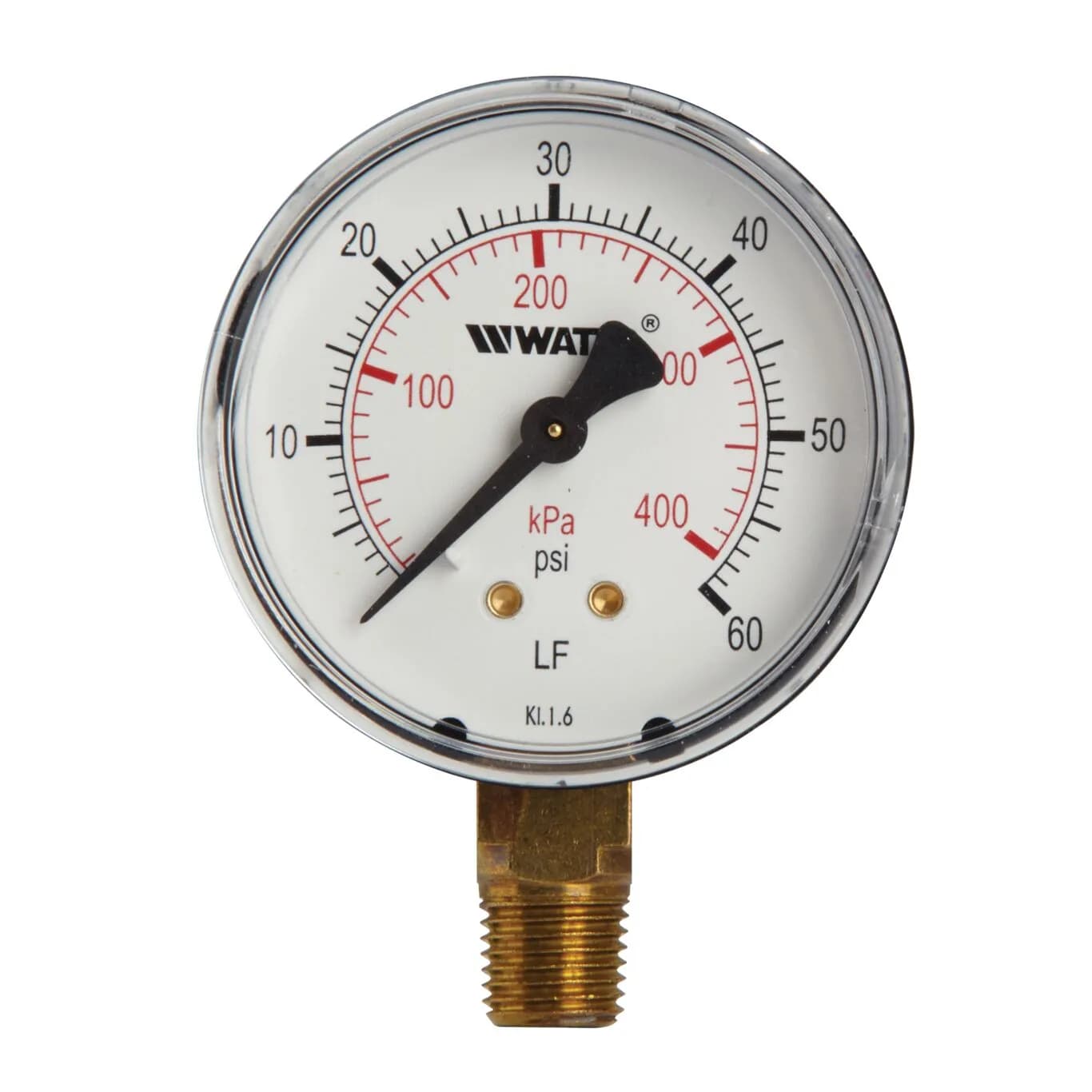 WASHER SOLUTIONS WS9210 Pressure Gauge 0-60 PSI 2-1/2" SS - 9210