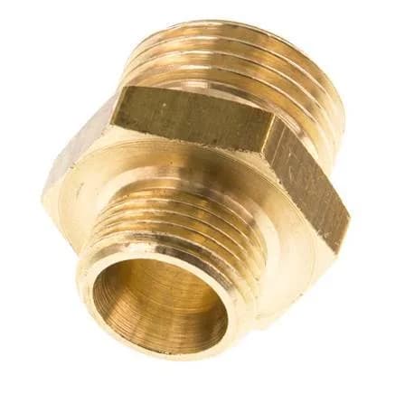 GETINGE 741380924 Reducing Nipple G 1/2" x 3/8" Brass -12304
