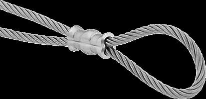 WASHER SOLUTIONS WS12749 Wire Rope Compression Sleeve 3/32" SS -12749