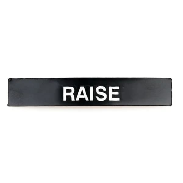 STERIS P055284-003 Nameplate "Raise" - 1842