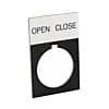 WASHER SOLUTIONS WS12026 Nameplate - OPEN/CLOSE - 12026