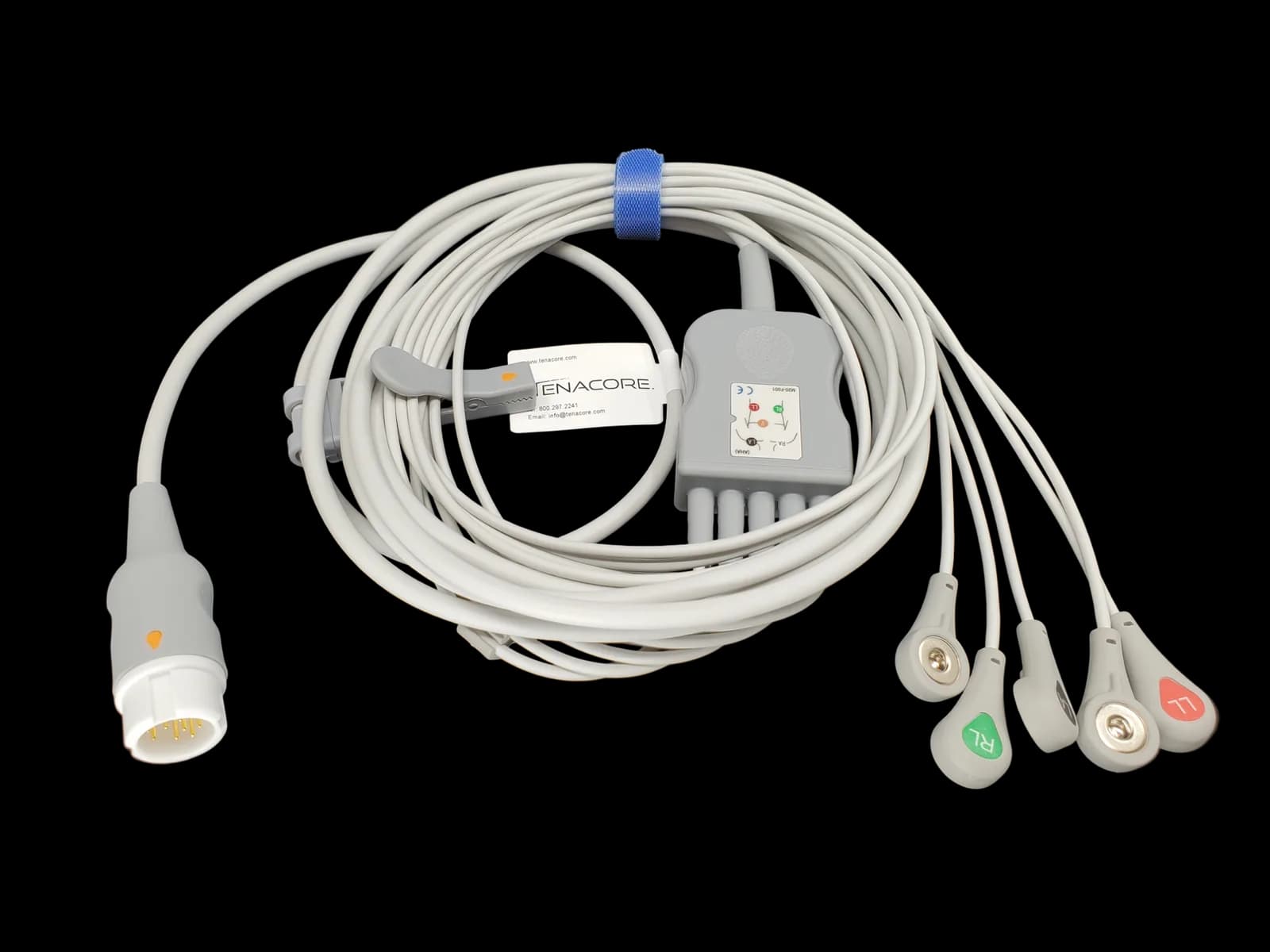 Philips M1977A ECG Fixed 5 Lead Wires Snap