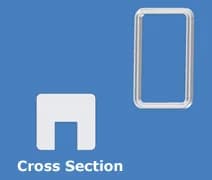 GETINGE 513967 Door Gasket 20 x 20 U-shape - 1777-OEM