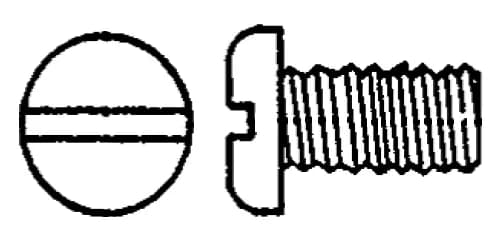 STERIS P150276-001 Pan Head Slotted Machine Screw - 4490