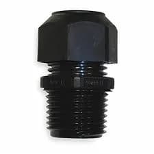 WASHER SOLUTIONS WS6599 Cord Connector Low Profile Black 1/2" Nylon - 6599