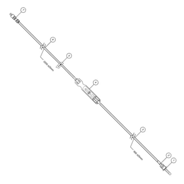 Eitan - Microbore infusion set with non-vented spike, AP403 - 12003-000-0013