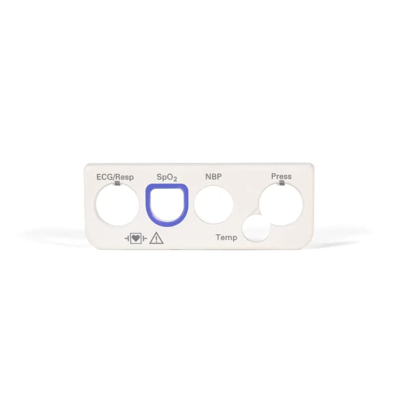 Front Bezel - Nellcor OxiMax SpO2 ECG NiBP IBP Temp - Text - Philips M3001A Module