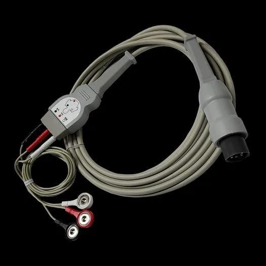 3-Lead ECG Patient Cable With Leads CB-71320