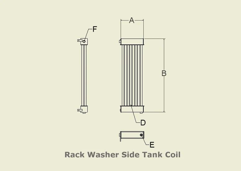 BASIL C300341A Detergent Tank Steam Coil - 1449