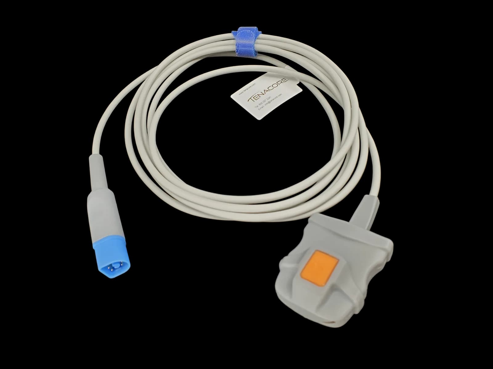 Philips FAST M1191AL Adult Soft Shell Finger SpO2 Sensor D Connect 8 Pin 10 ft Cable