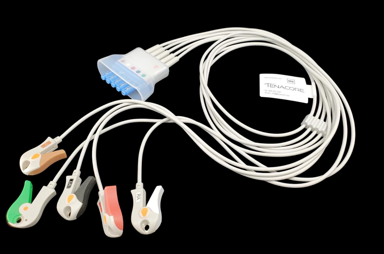 Philips 989803152051 5 ECG Lead Wires 3 ft Cable Grabber Shielded