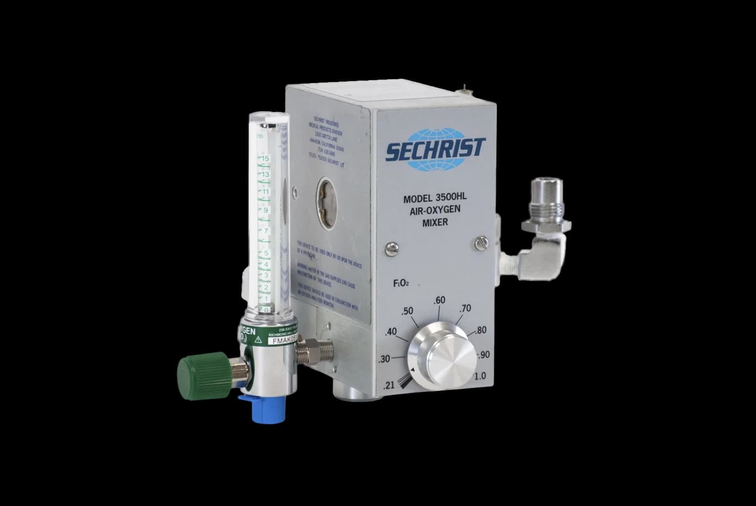 Repair of Sechrist Large Block O2 Blender