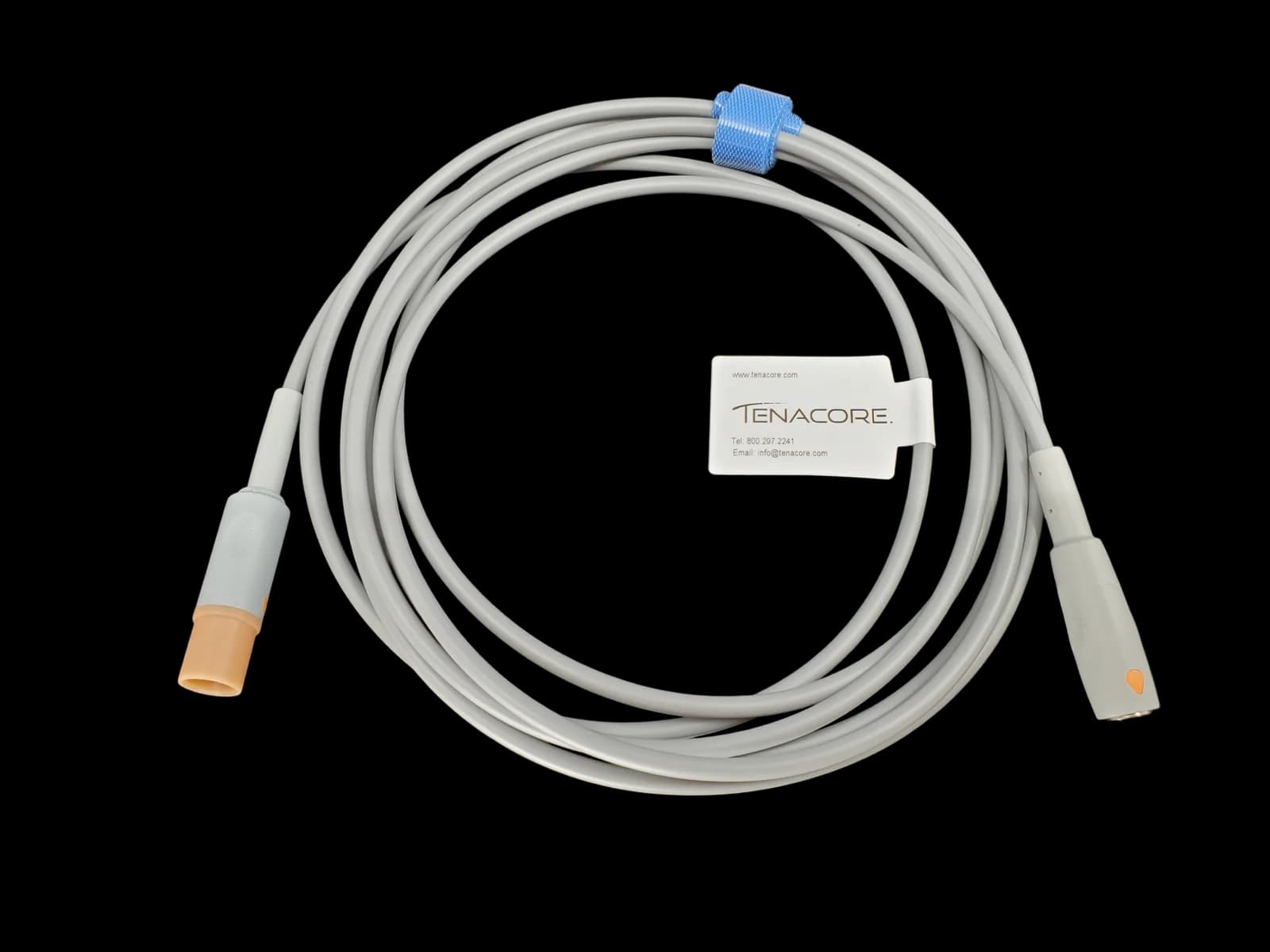 Philips (Female Mono Plug to Rectangular, 2 pin 9 Ft) Temperature Probe Adapter (OEM: 21082A, 21082B