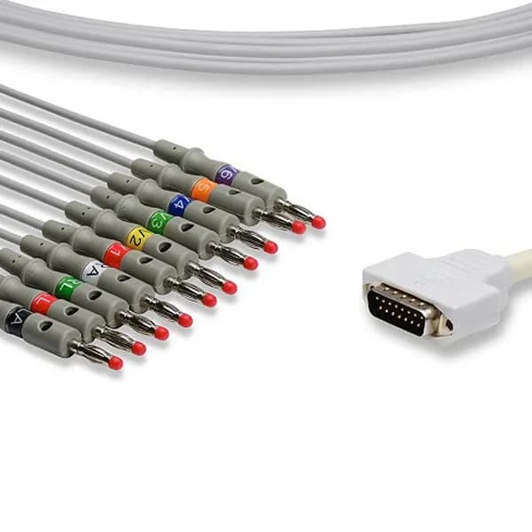 Compatible 10-Lead ECG Cables - GE Healthcare - New