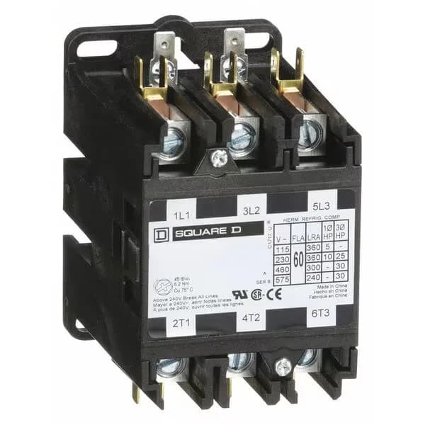 TUTTNAUER 99075 Contactor 3 Pole 60A - 11127