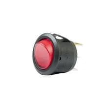 WASHER SOLUTIONS WS7464 Illuminated Round Rocket Switch Red 20A/14V DC - 7464