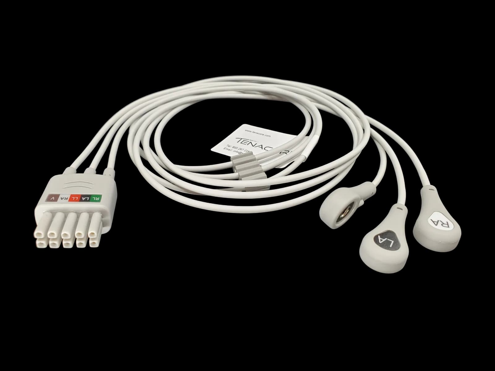 Datascope 0012-00-1503-05 3 ECG Lead Wires 3 ft Cable Snap