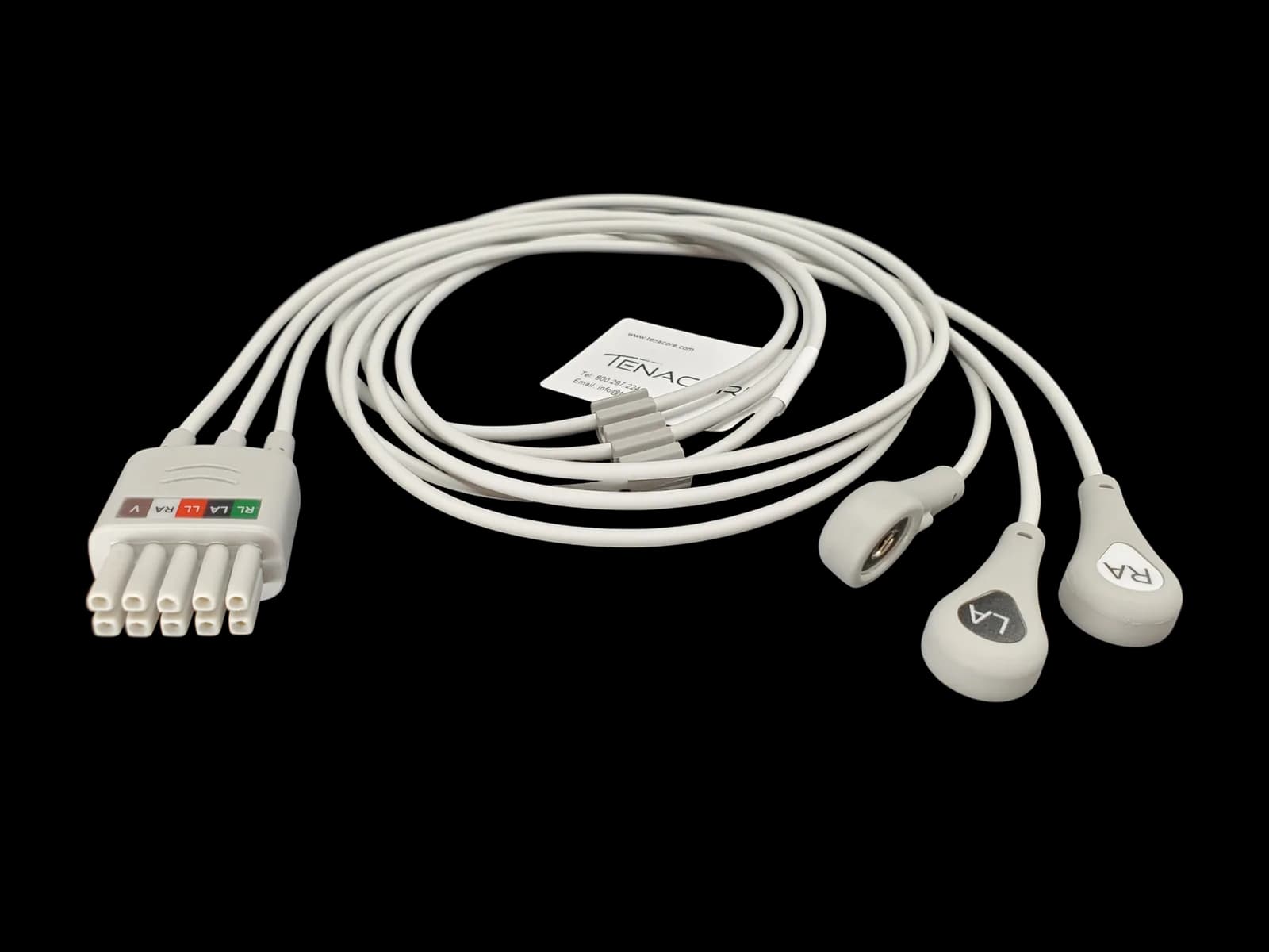 Datascope 0012-00-1503-05 3 ECG Lead Wires 3 ft Cable Snap